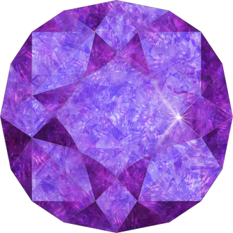 Purple Amethyst Round Gemstone