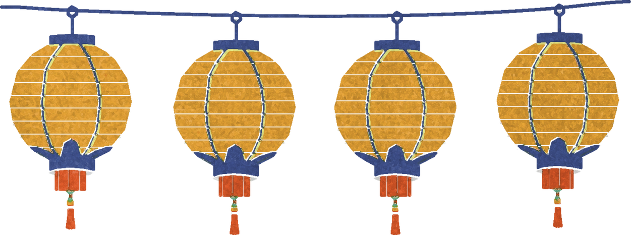 Block Print Festival String of Lanterns